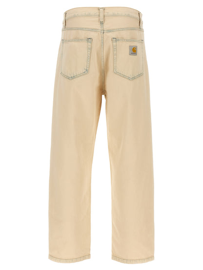Jean droit en coton beige Carhartt WIP