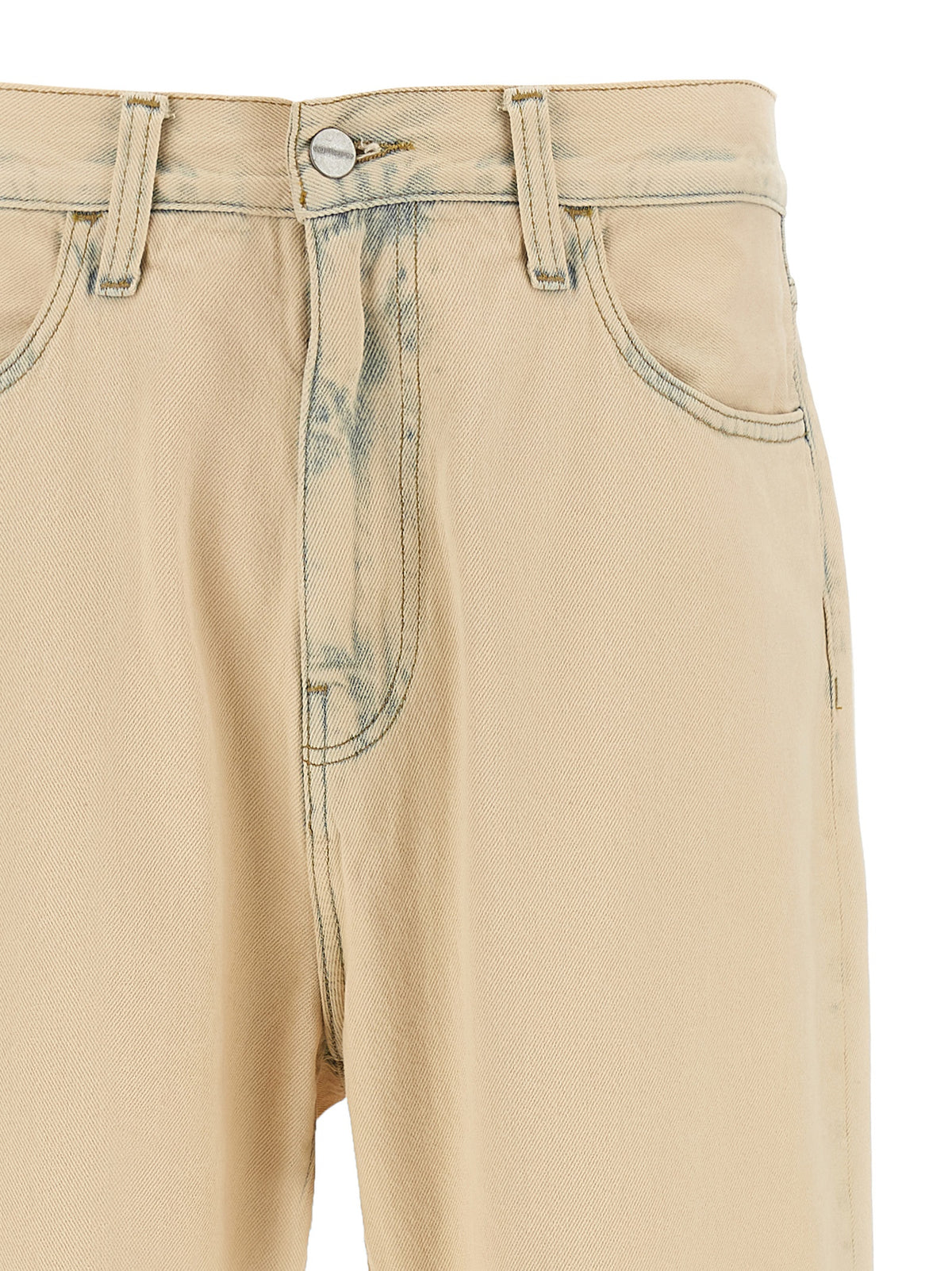 Jean droit en coton beige Carhartt WIP
