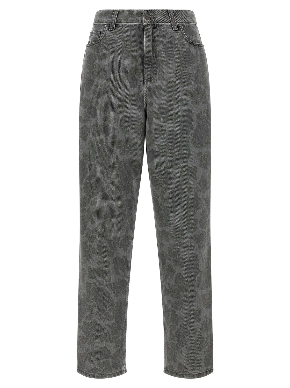 Jean fuselé en coton biologique gris Carhartt WIP