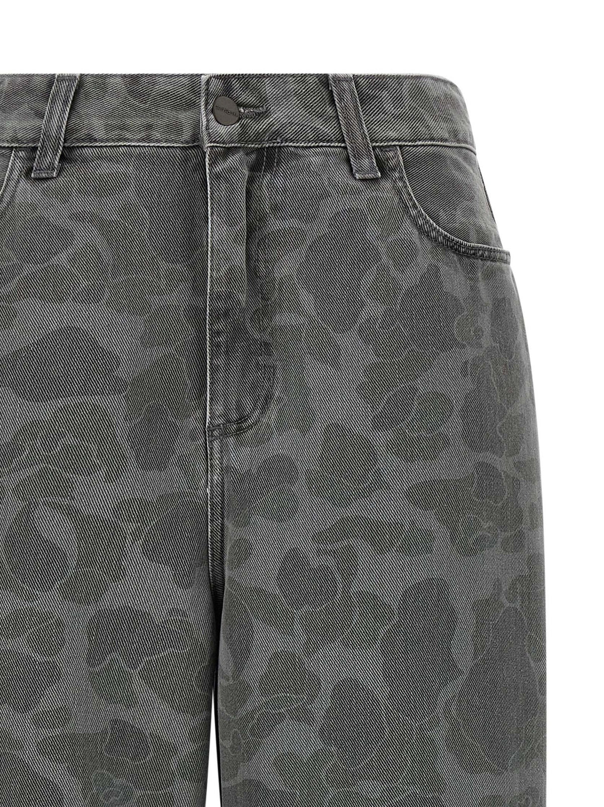 Jean fuselé en coton biologique gris Carhartt WIP