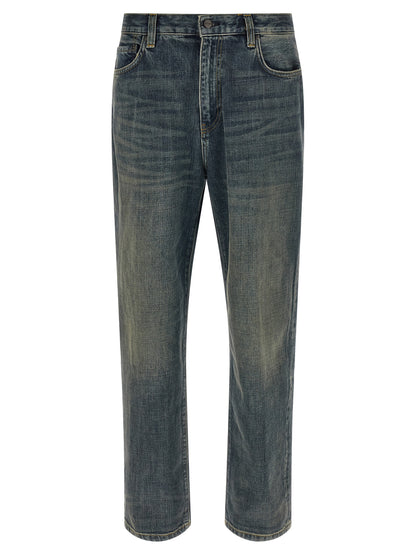 Jean droit en coton gris Carhartt WIP