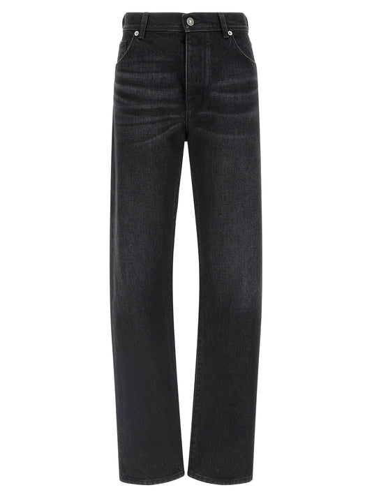 Fendi Black Cotton Denim Jeans
