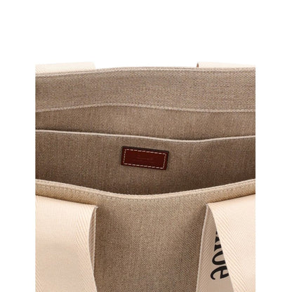 Sac cabas en lin beige Chloé