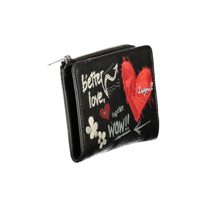 Portefeuille pour femme Desigual noir en polyuréthane