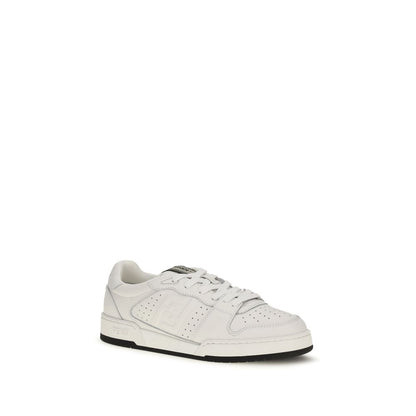 Baskets de sport Fendi en cuir de veau blanc Bos Taurus