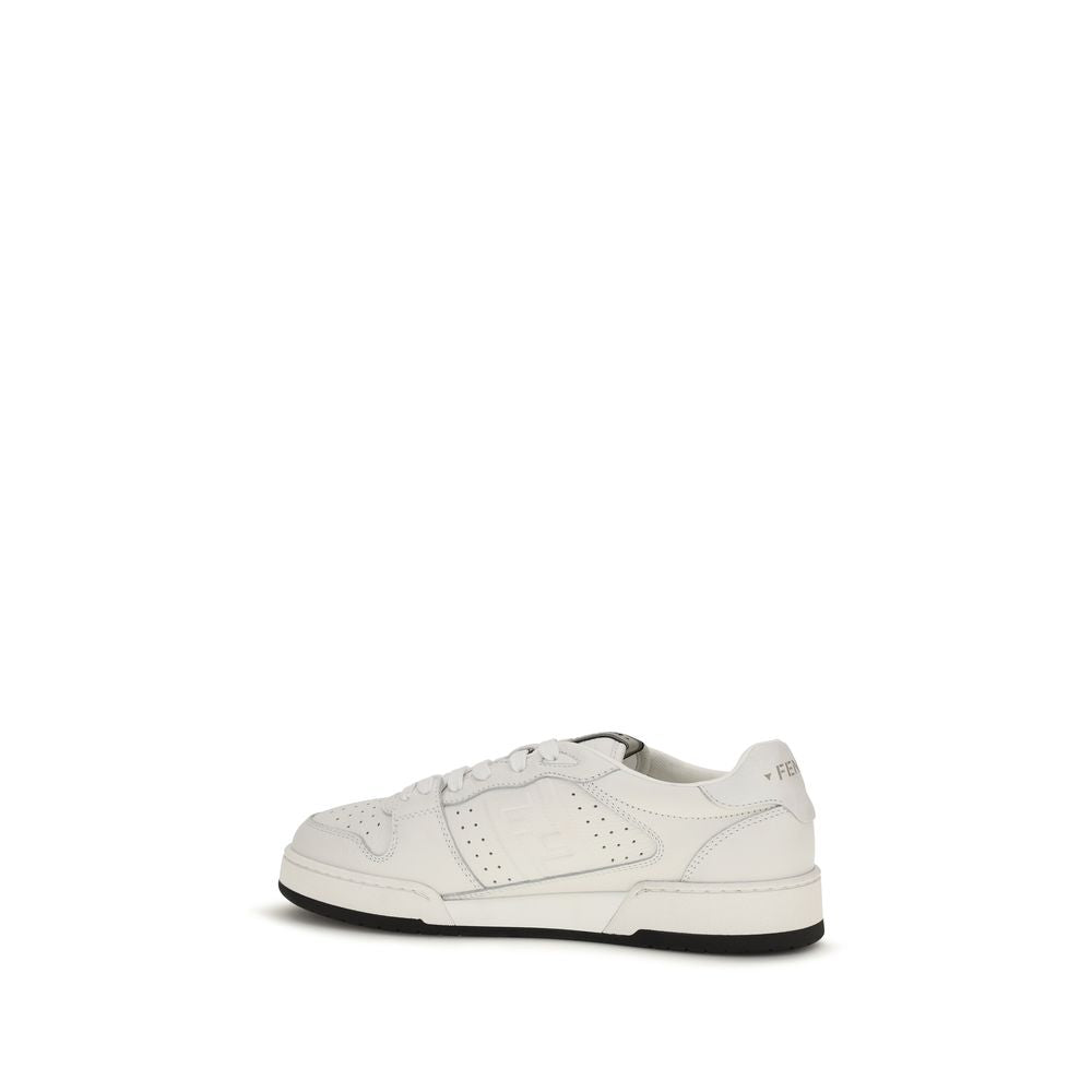 Baskets de sport Fendi en cuir de veau blanc Bos Taurus