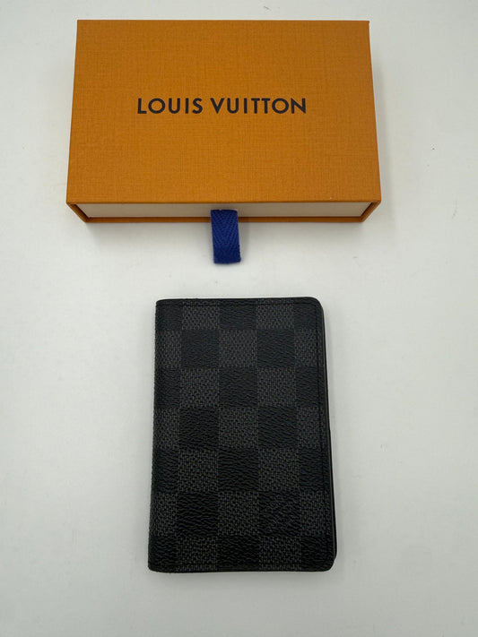 Louis Vuitton LOUIS VUITTON Compact Card Holder ORGANIZER Damier Graphite Wallet