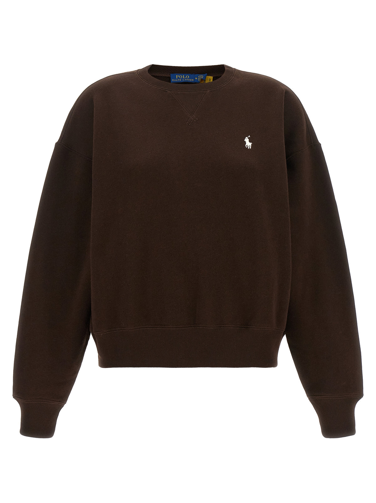 Sweat-shirt en coton marron Polo Ralph Lauren