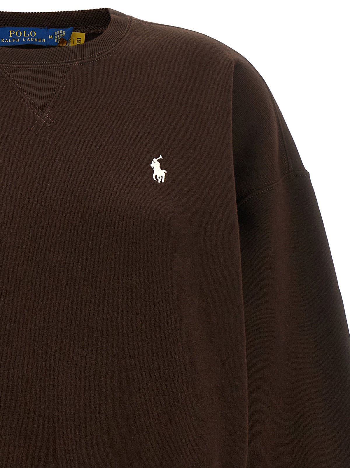 Sweat-shirt en coton marron Polo Ralph Lauren