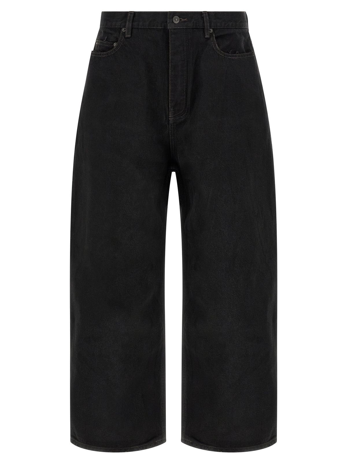Balenciaga Black Cotton Denim Jeans