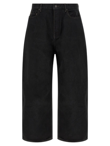 Balenciaga Black Cotton Denim Jeans