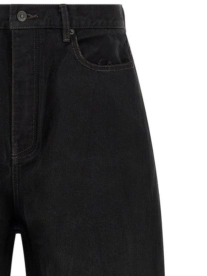 Balenciaga Black Cotton Denim Jeans