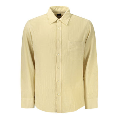 Hugo Boss Beige Cotton Men's Shirt