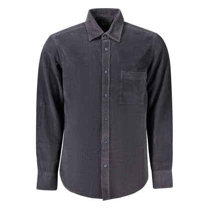 Hugo Boss Blue Cotton Men's Shirt