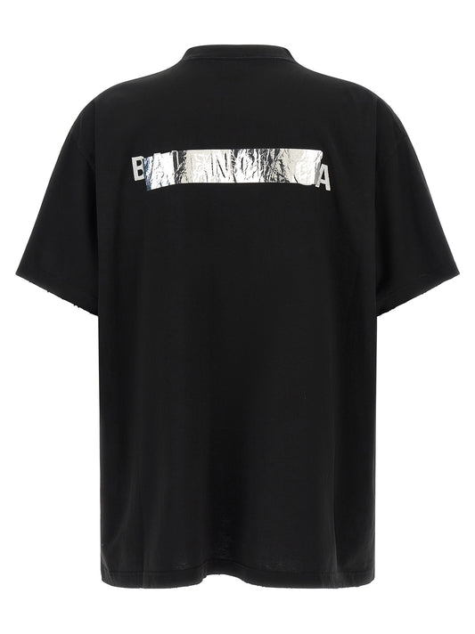 Balenciaga Black Cotton T-Shirt