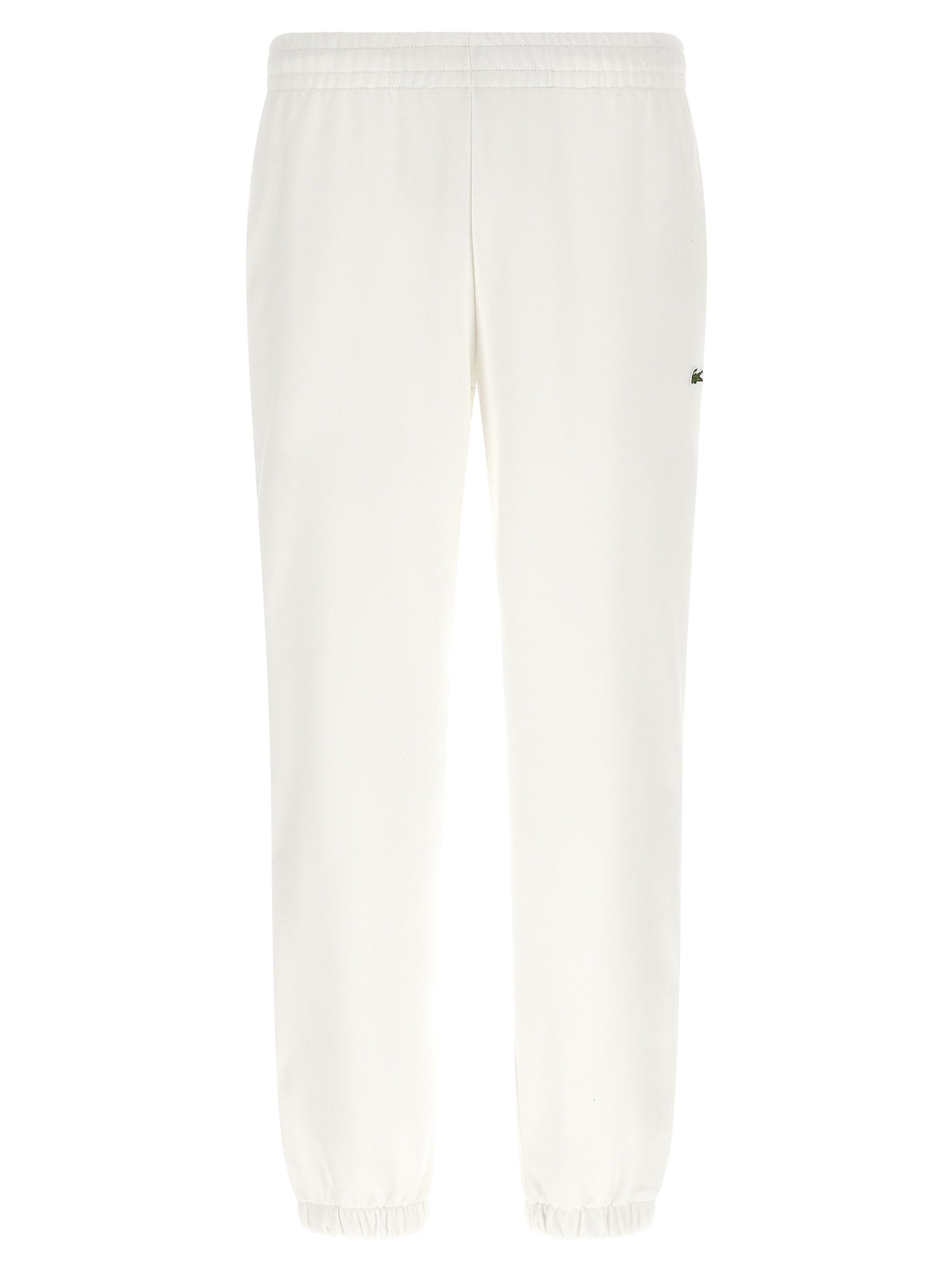 Pantalones de chándal blancos de algodón Lacoste (pantalones de entrenamiento)