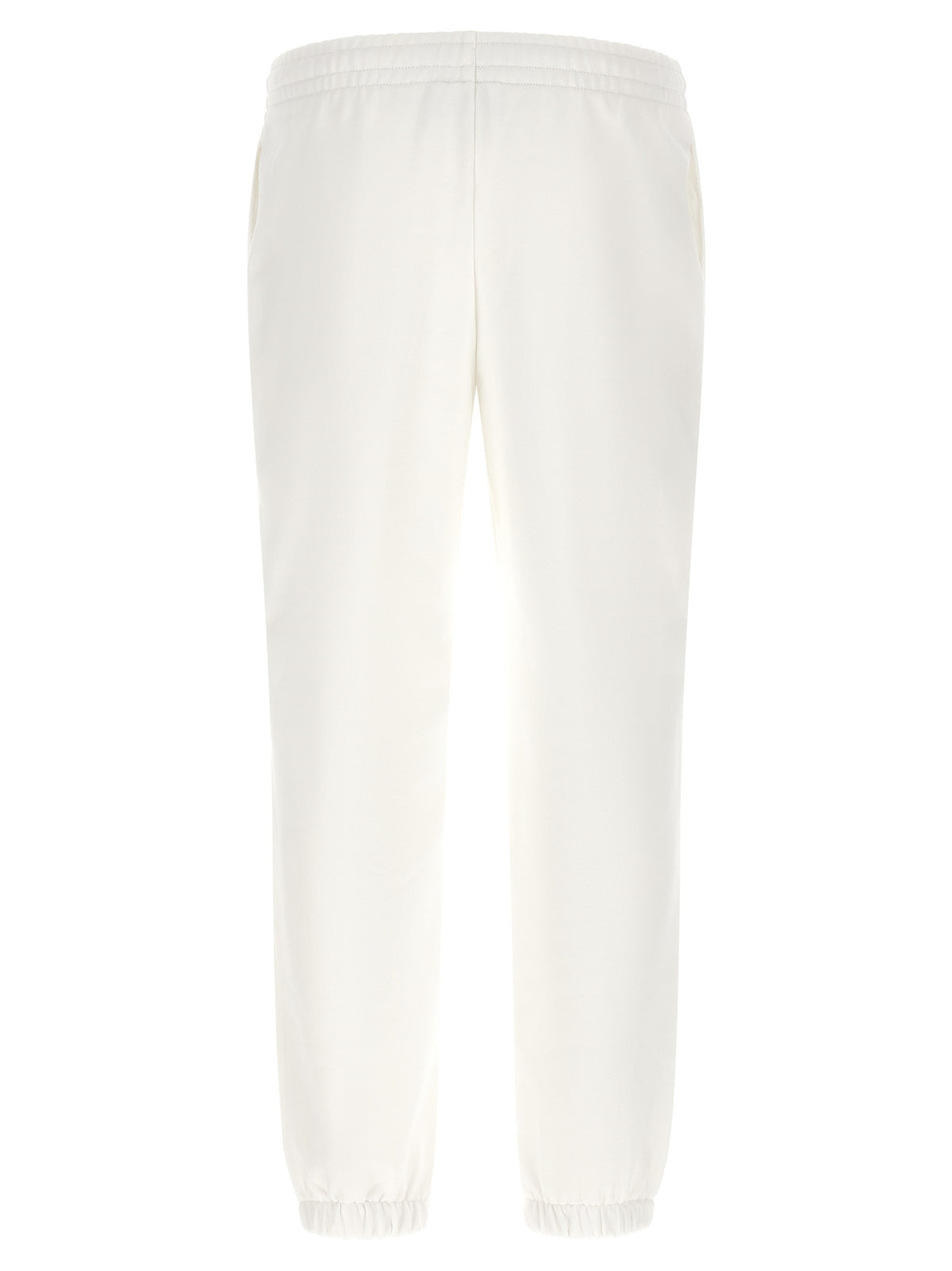 Pantalones de chándal blancos de algodón Lacoste (pantalones de entrenamiento)