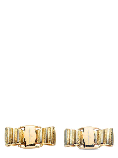 Ferragamo Gold Brass Earrings
