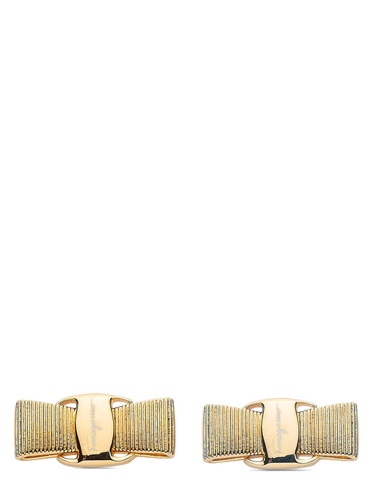 Boucles d'oreilles Ferragamo en laiton doré