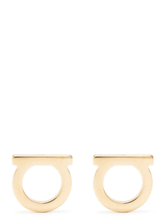 Boucles d'oreilles Ferragamo en laiton doré