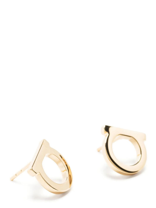 Boucles d'oreilles Ferragamo en laiton doré