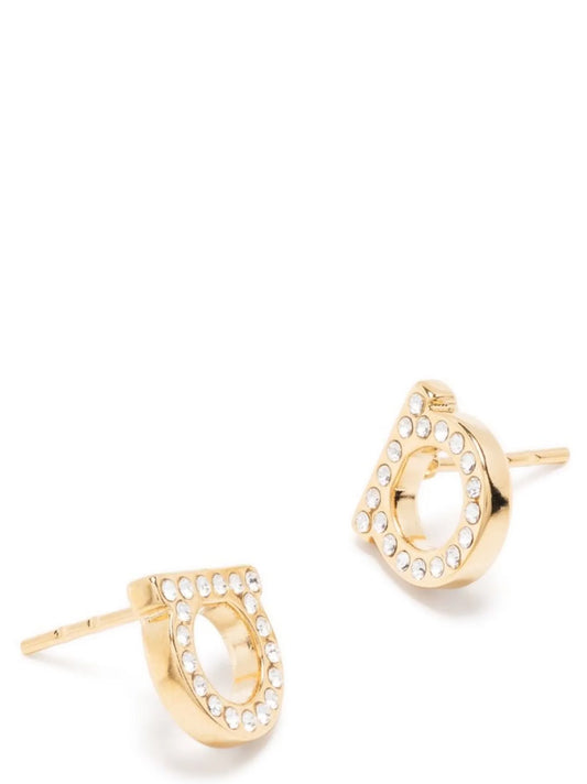 Boucles d'oreilles Ferragamo en laiton doré