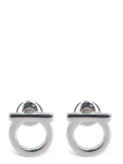 Ferragamo Silver Brass Earrings