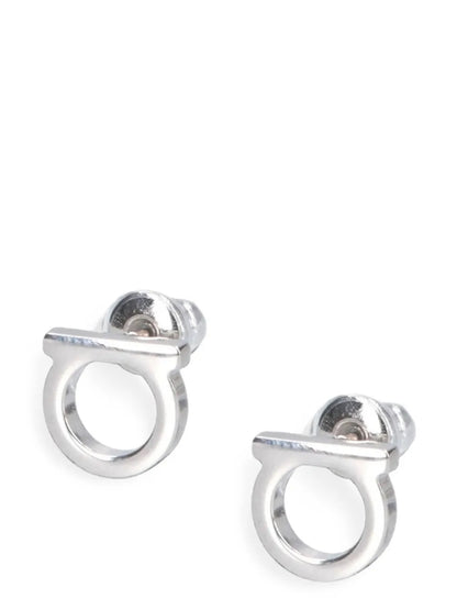 Ferragamo Silver Brass Earrings