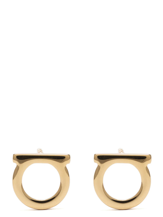 Boucles d'oreilles Ferragamo en laiton doré