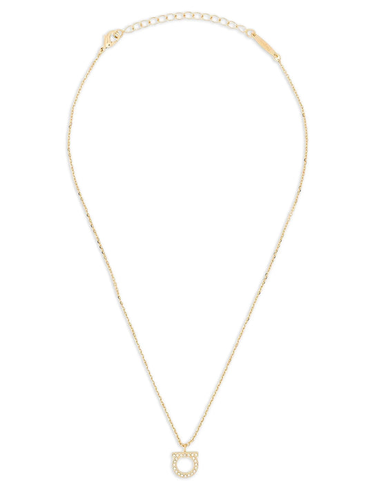 Collier Ferragamo en laiton doré
