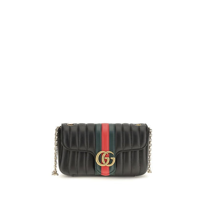 Sac à bandoulière Gucci en cuir de veau noir Bos Taurus