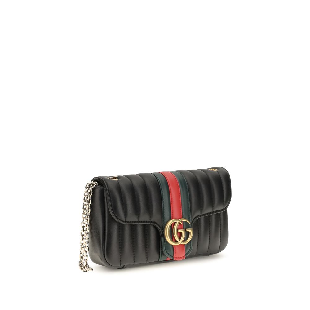 Sac à bandoulière Gucci en cuir de veau noir Bos Taurus
