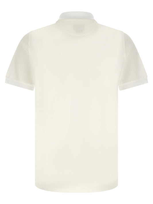 Fendi White Cotton Polo Shirt
