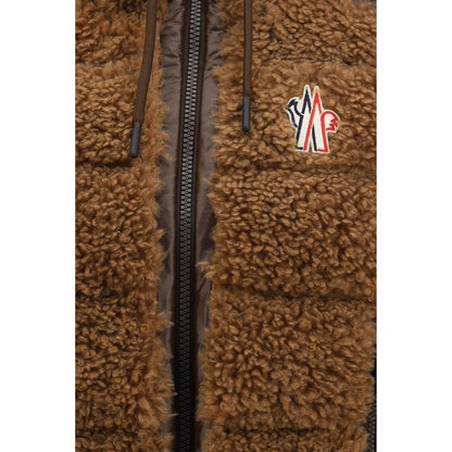 Chaqueta sin mangas de poliamida marrón Moncler Grenoble