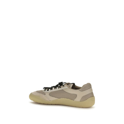 Prada Beige Viscose Athletic Sneakers