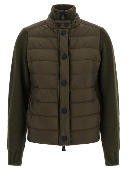 Cardigan bicolore en polyamide Moncler Grenoble