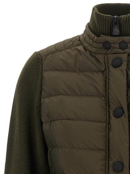 Cardigan bicolore en polyamide Moncler Grenoble