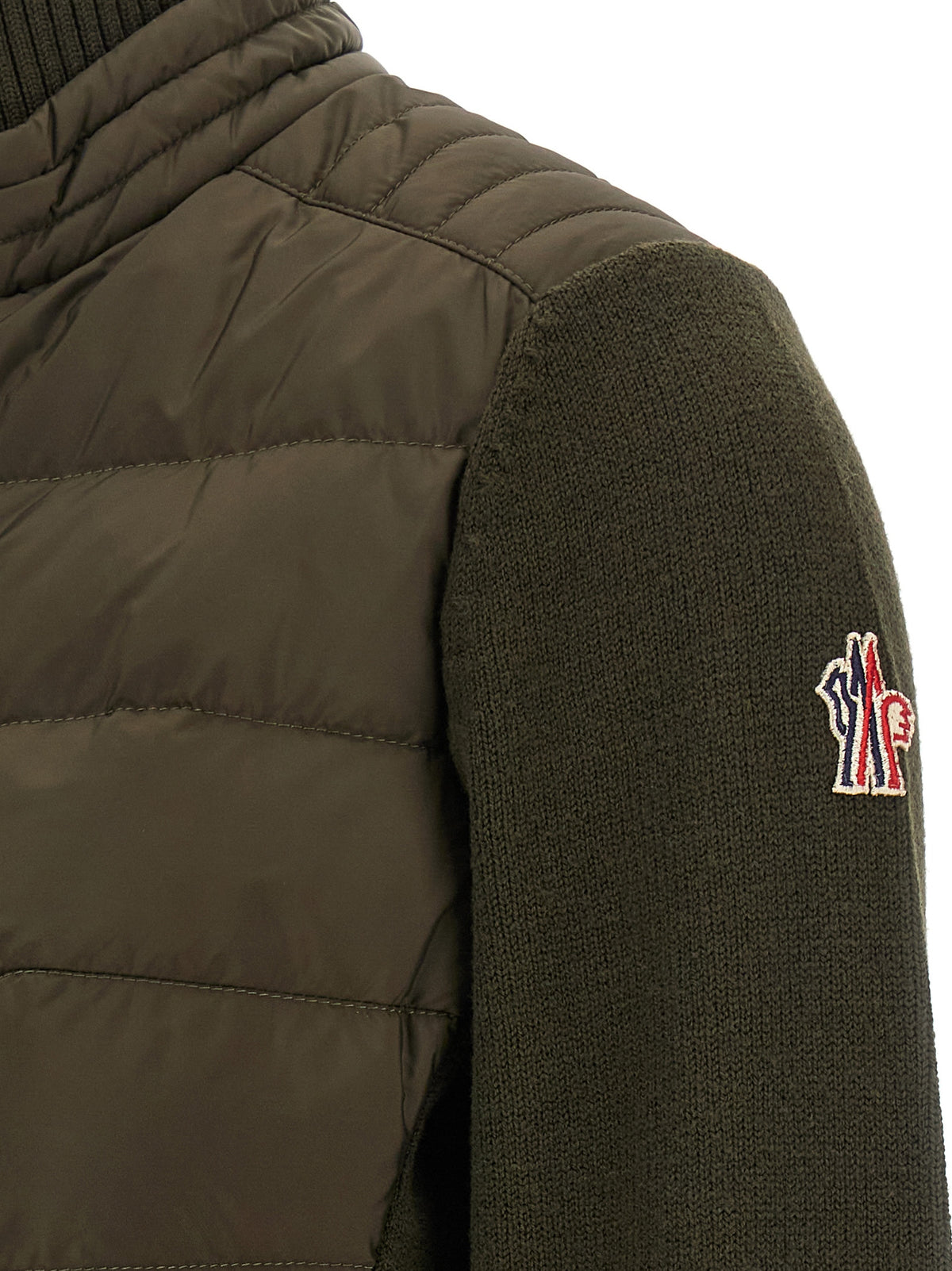 Cardigan bicolore en polyamide Moncler Grenoble