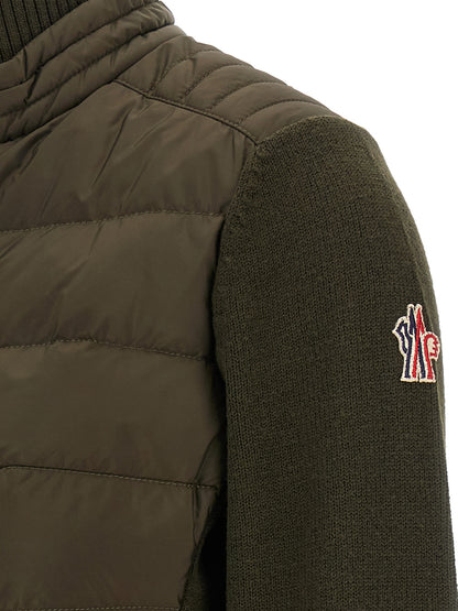 Cardigan bicolore en polyamide Moncler Grenoble