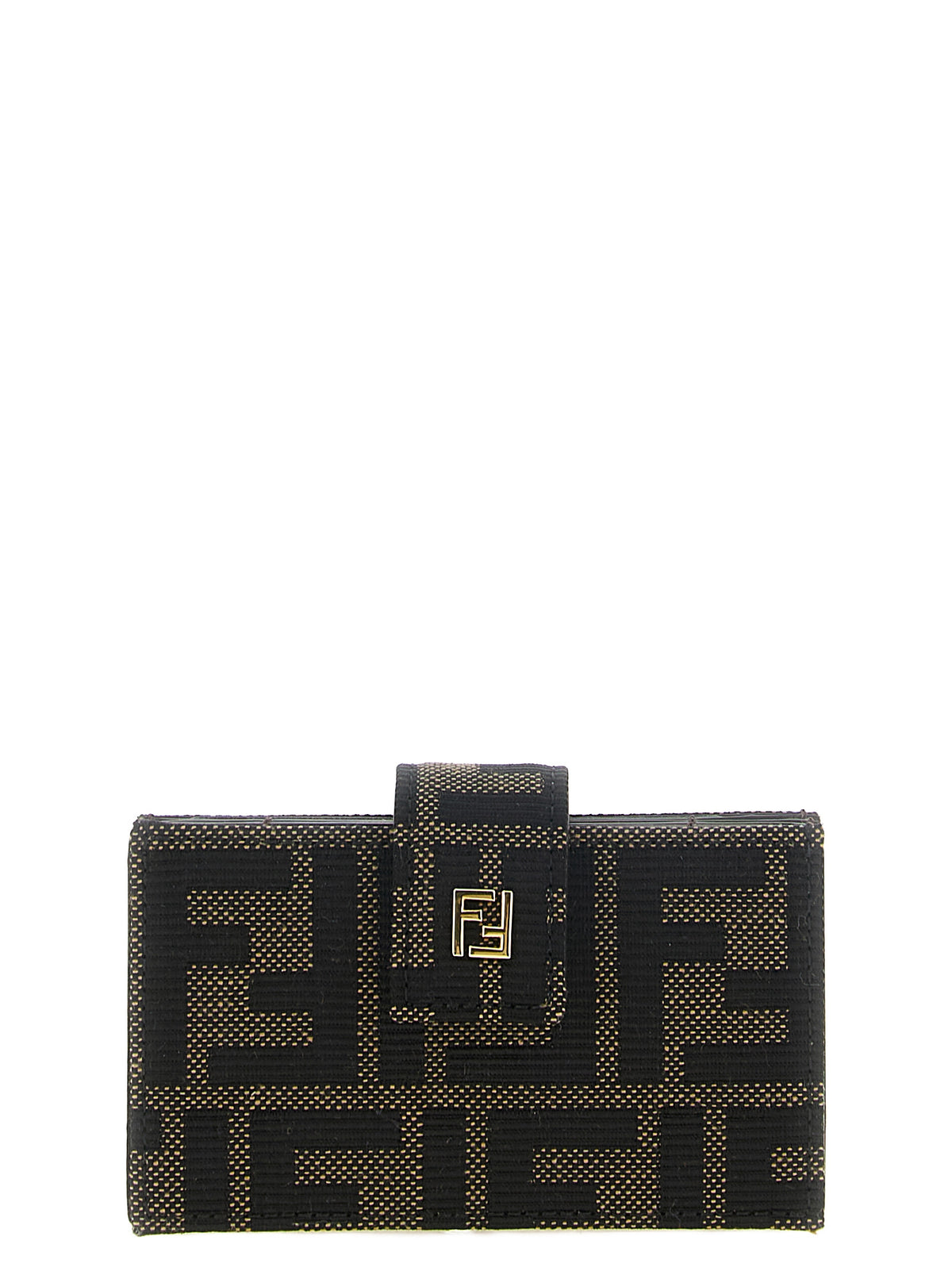 Porte-cartes Fendi en polyester marron