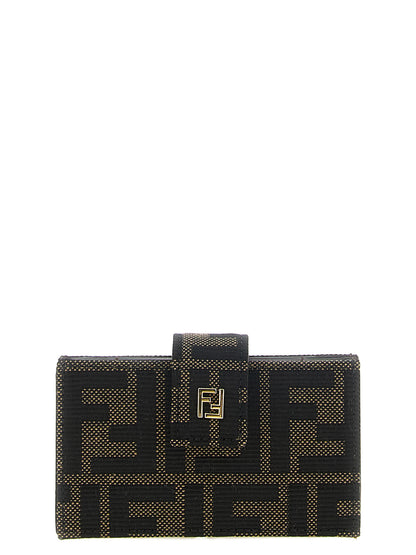 Porte-cartes Fendi en polyester marron