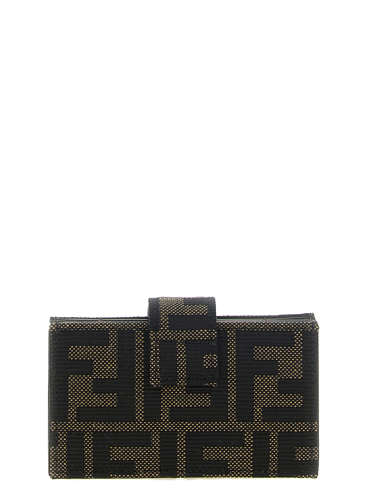 Porte-cartes Fendi en polyester marron