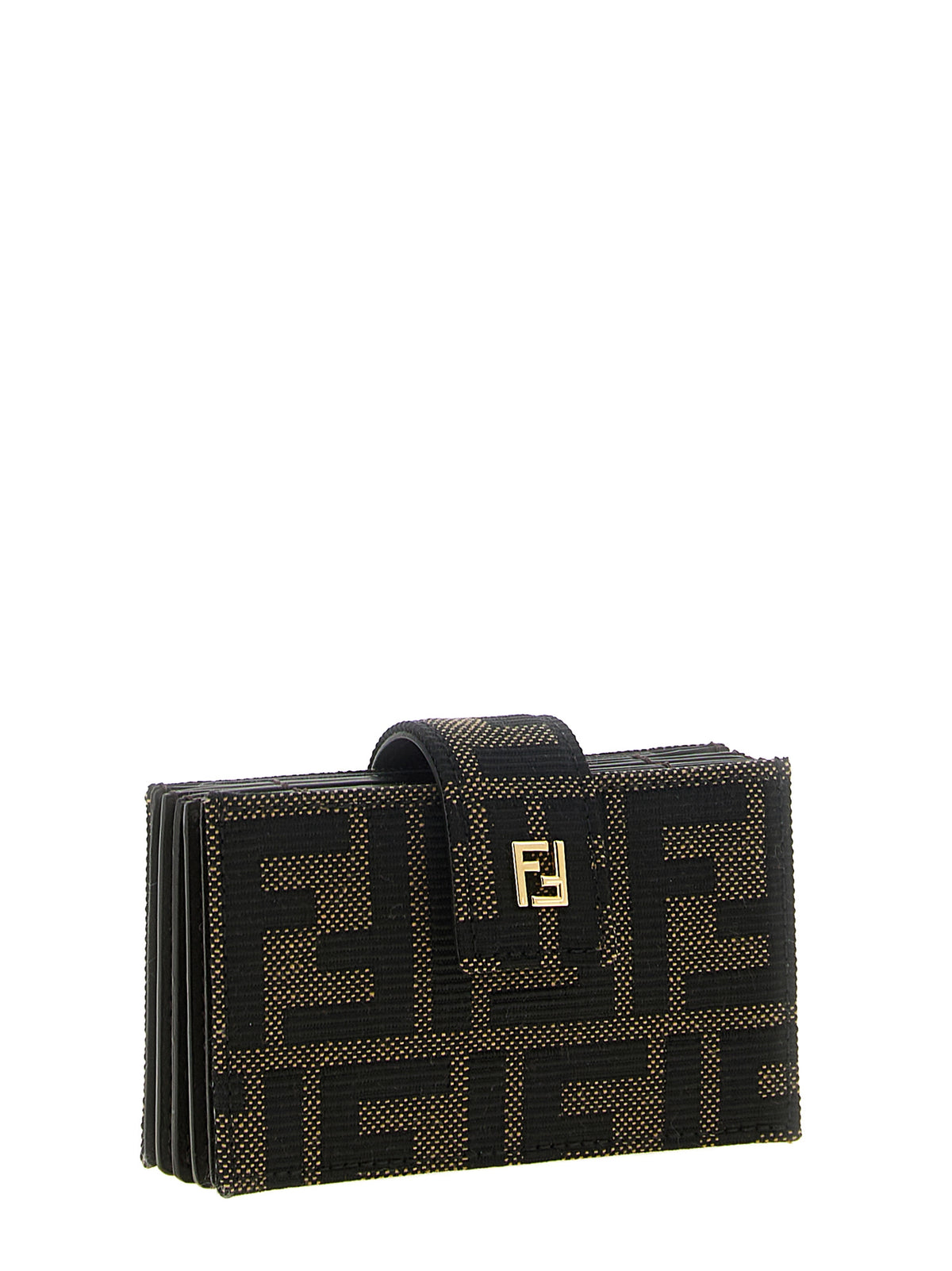 Porte-cartes Fendi en polyester marron