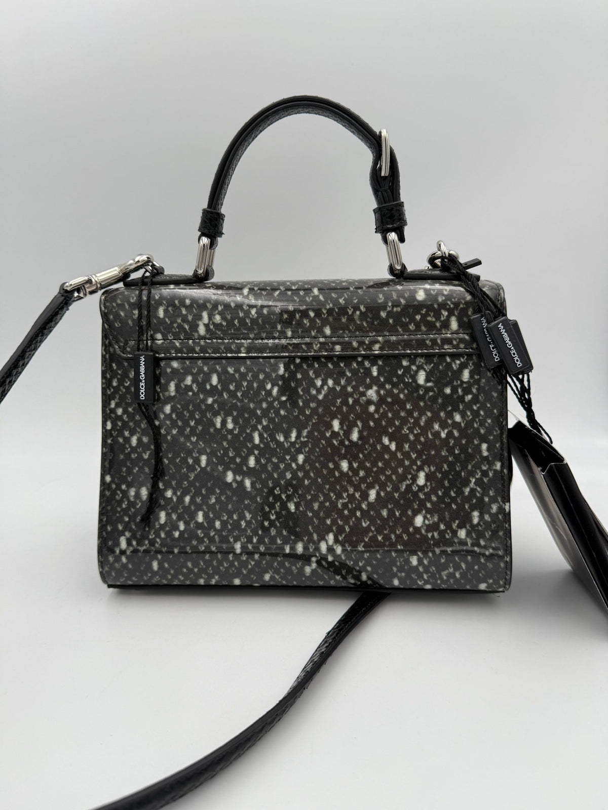Dolce & Gabbana “Monica” Python and Patent Handbag