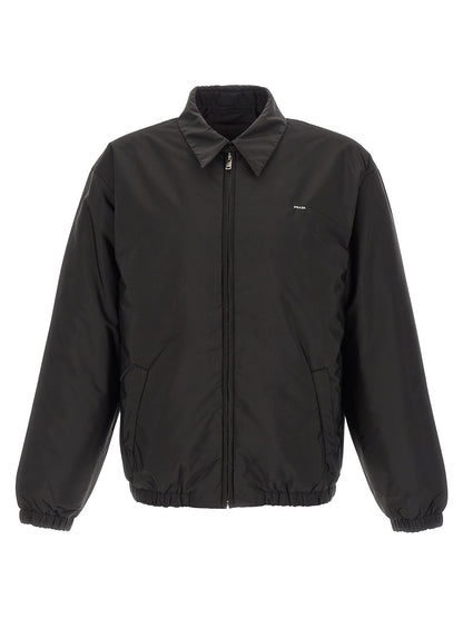 Prada Black Recycled Polyamide Full-Length Jacket