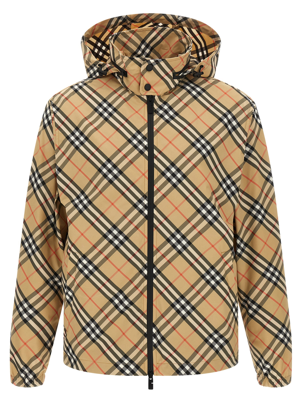 Veste coupe-vent Burberry beige en polyester
