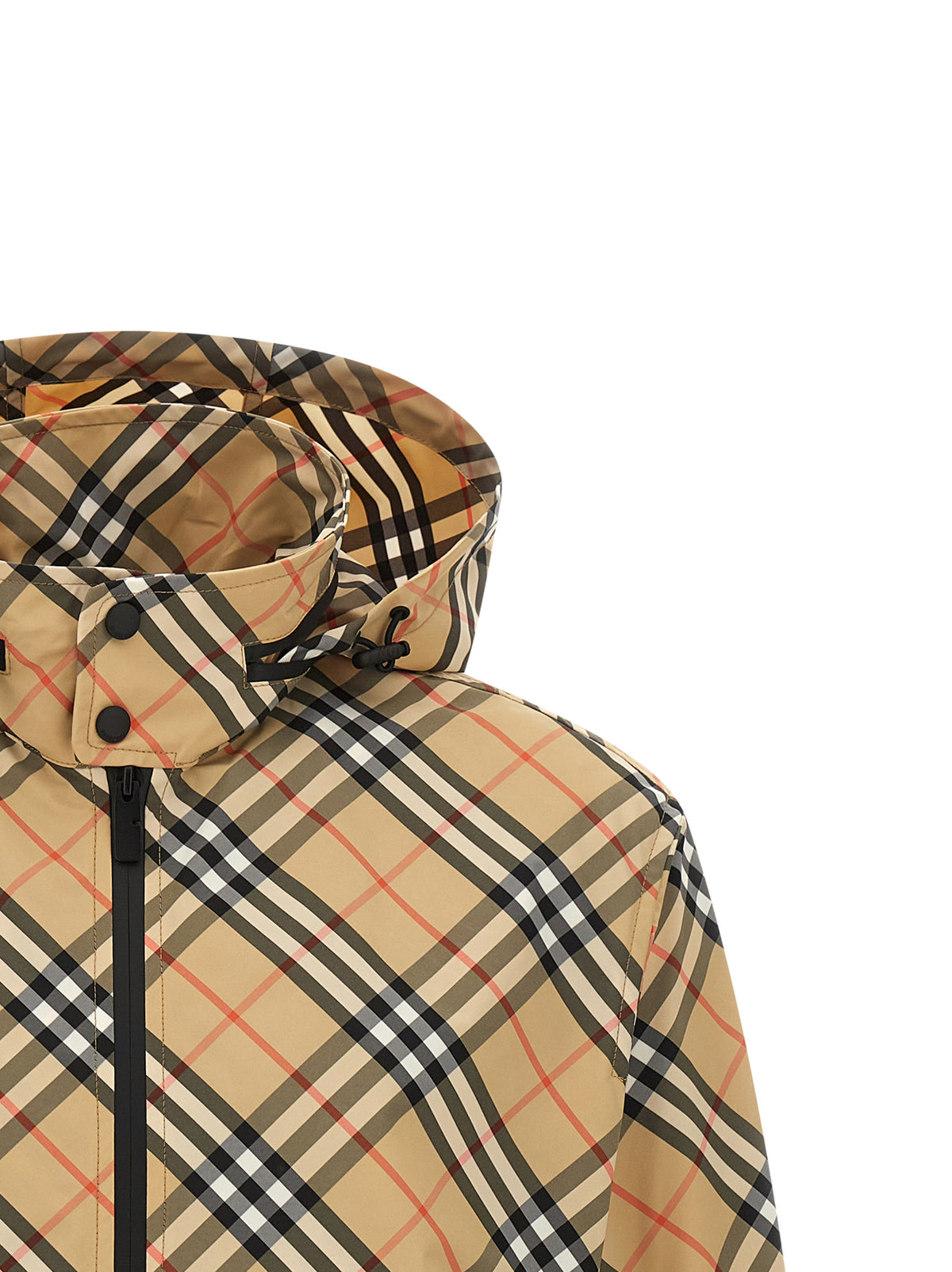 Veste coupe-vent Burberry beige en polyester
