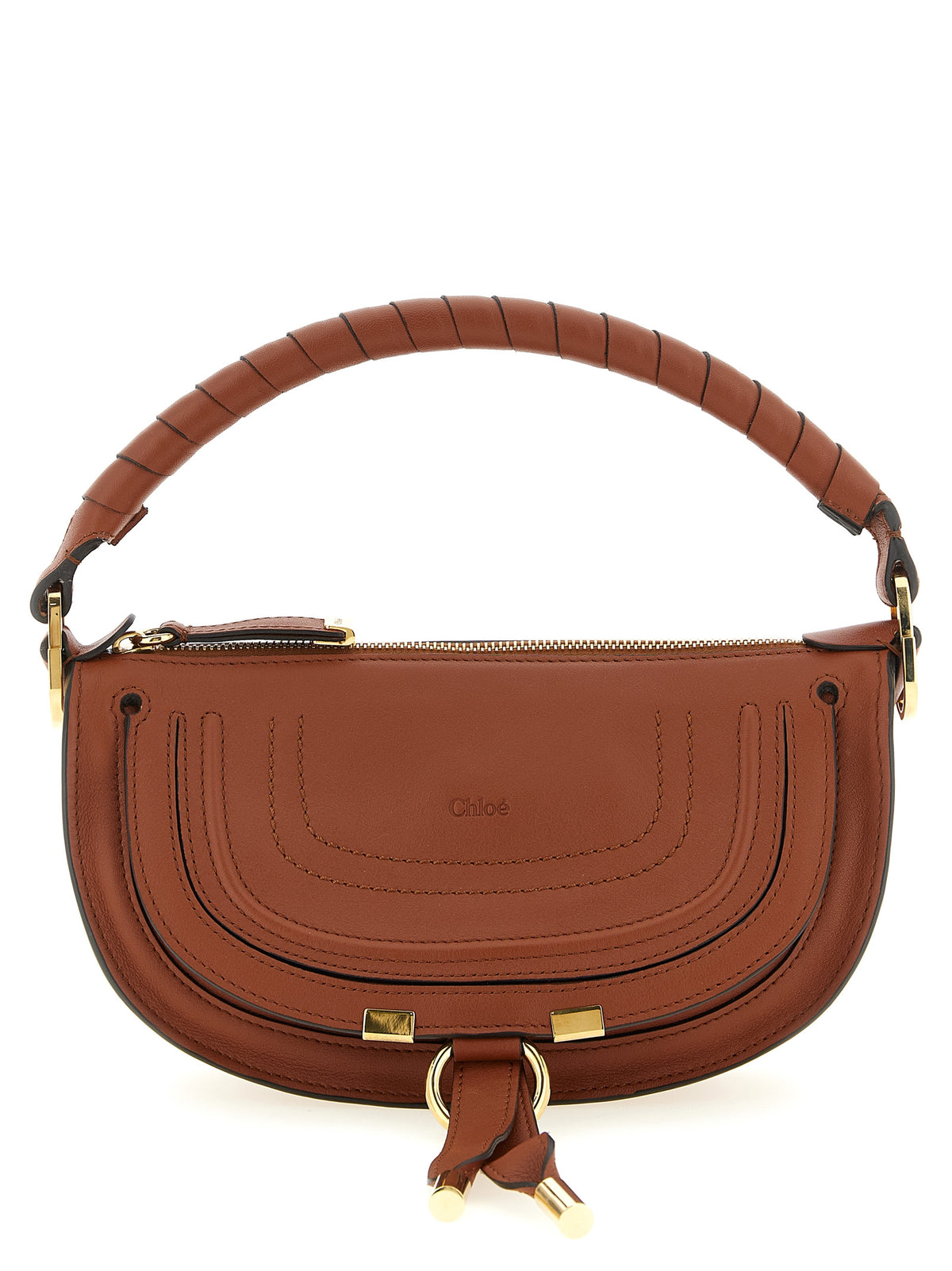 Sac porté épaule Chloé en cuir de veau marron