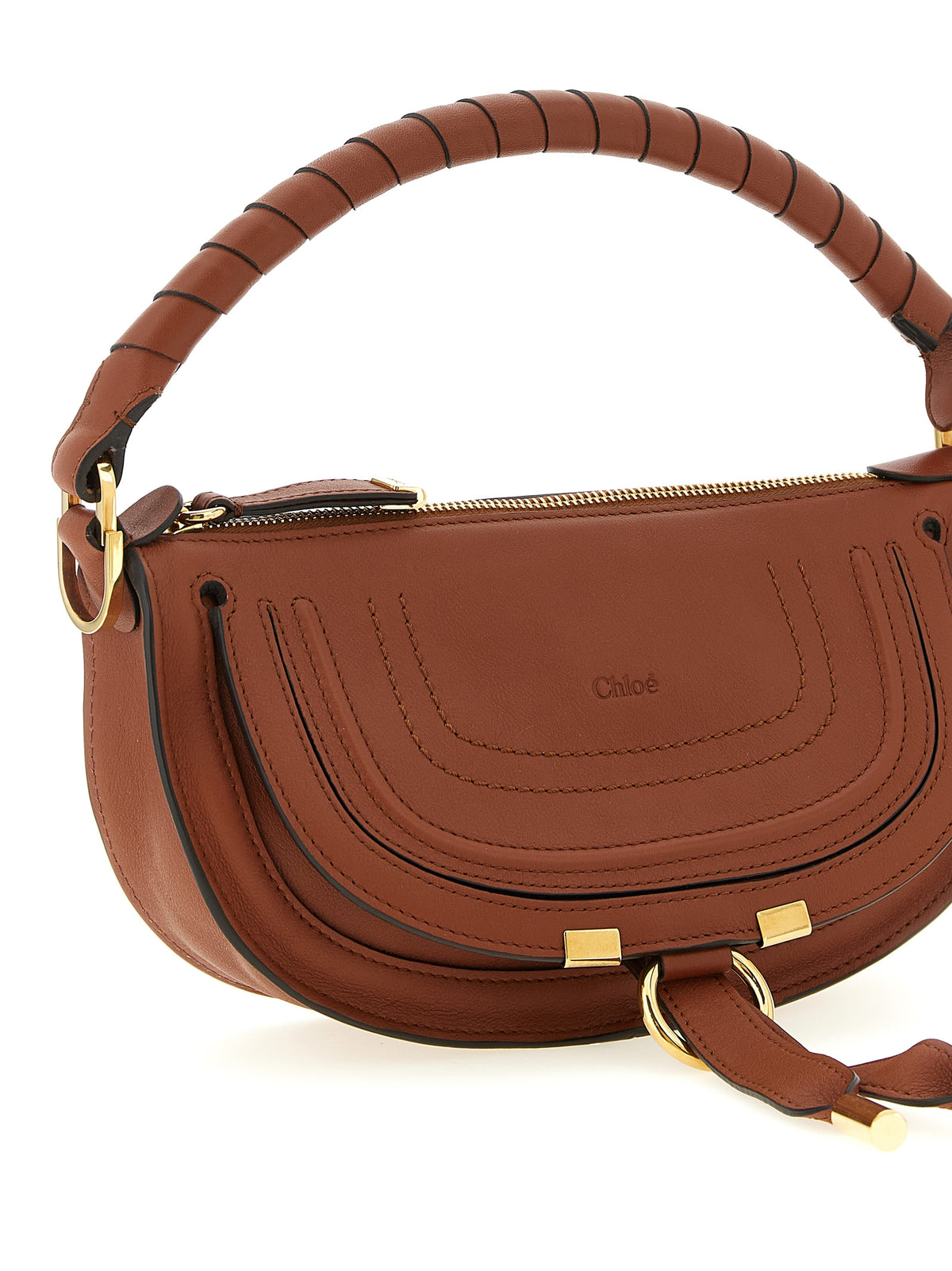 Sac porté épaule Chloé en cuir de veau marron