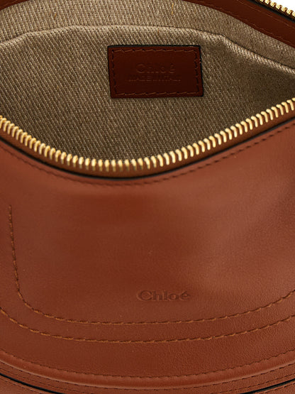 Sac porté épaule Chloé en cuir de veau marron